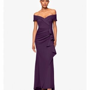 Xscape Strapless Plum Evening Dress - NWT - Size 6